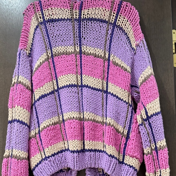 Natasha Zinko Pink and Purple Knit Cardigan - Picture 5 of 8